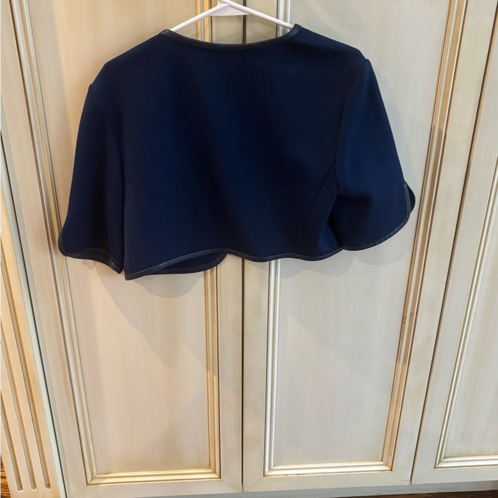 St. John Collection Navy Crop Top
